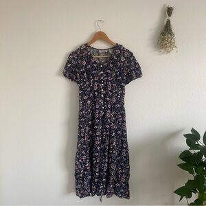 button down midi dress